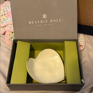 Beatriz Ball New Orleans Cream Heart-Shaped Bowl